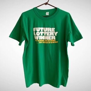 Future Lottery Winner Vintage 1980’s Short Sleeve T-Shirt Unisex 100% Cotton